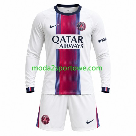 Koszulka Paris Saint-Germain Dziecięcy Wyjazdowe Stroje Piłkarskie 2026/27 Długi Rękaw